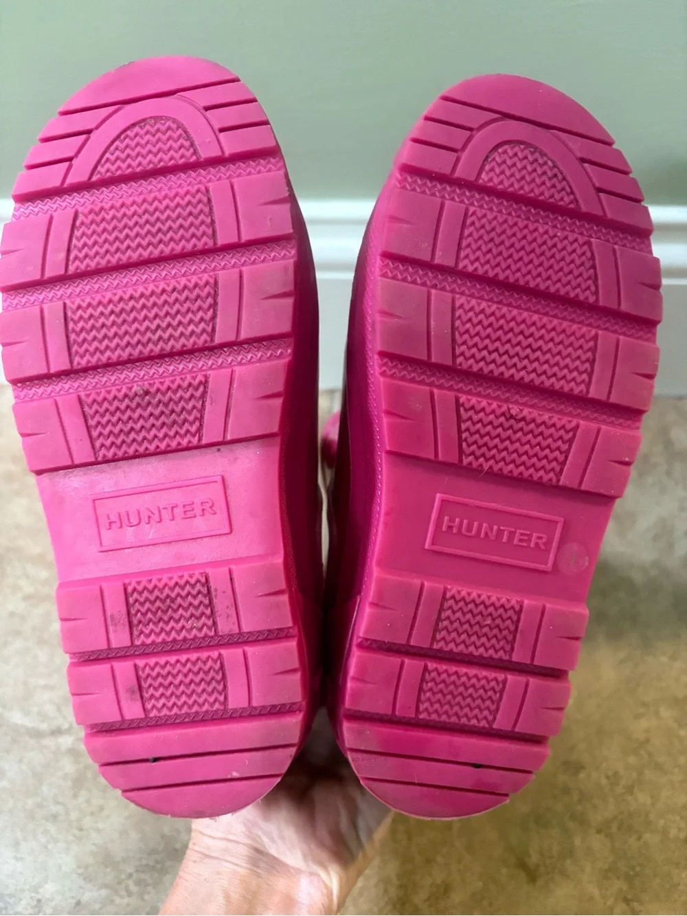 Hunter Kids Hot Pink Waterproof Rain Boots
